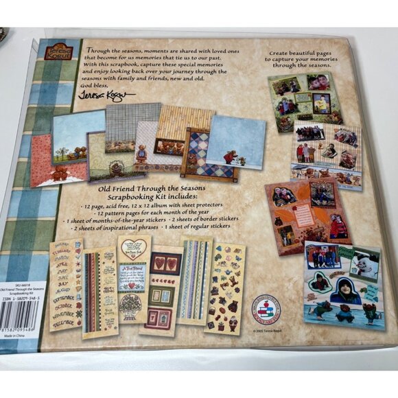 12x12 Seasonal Scrapbook Album Kit w/ Stickers Pages Protectors Memory Book - Picture 3 of 10